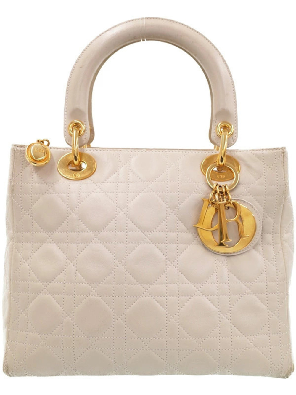 Christian Dior Cannage Quilted Lady Dior 2way bag